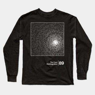 Disintegration / Minimal Style Graphic Artwork Long Sleeve T-Shirt